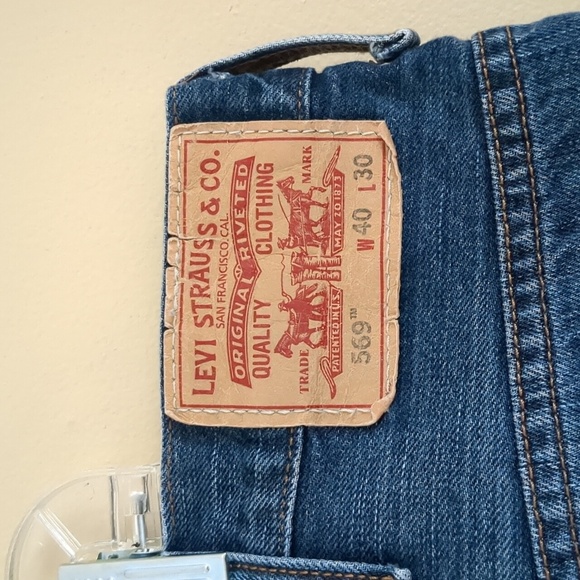 40x30 Levi's 569 Denim Blue Jeans - Picture 8 of 14